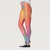 Abstracte Verlopen | Regenboog Drip Leggings (Links)
