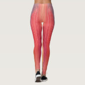 Abstracte Verlopen | Regenboog Drip Leggings (Achterkant)