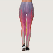 Abstracte Verlopen | Regenboog Drip Leggings (Achterkant)