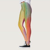 Abstracte Verlopen | Regenboog Drip Leggings (Links)
