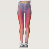 Abstracte Verlopen | Regenboog Drip Leggings (Voorkant)