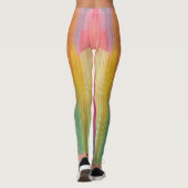 Abstracte Verlopen | Regenboog Drip Leggings (Achterkant)