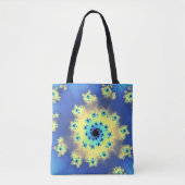 Abstracte vermeerdering van pastfractale sterrenst tote bag (Voorkant)