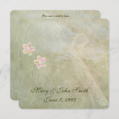 Abstracte vernieuwing Lace Vow Kaart (Voorkant / Achterkant)