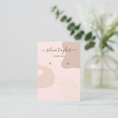 Abstracte verouderingskaart voor calligrafie visitekaartje (Staand voorkant)