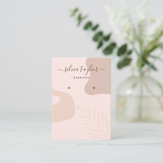 Abstracte verouderingskaart voor calligrafie visitekaartje (Staand voorkant)