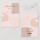 Abstracte verouderingskaart voor calligrafie visitekaartje (Voorkant / Achterkant)