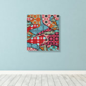 Abstracte Verrekte Canvas Afdrukken (Insitu (Houten vloer))