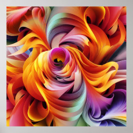 ABSTRACTE Verrekte Canvas Afdrukken Poster