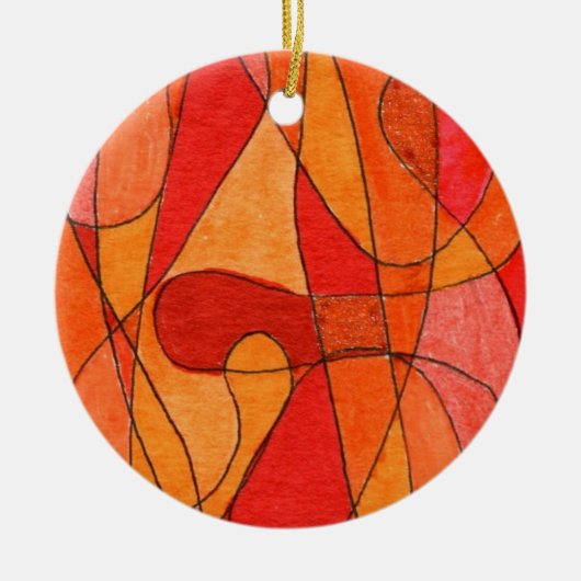 Abstracte versiering keramisch ornament (Voorkant)