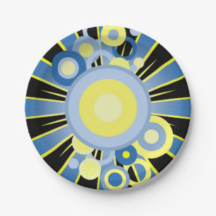 Abstracte versiering papieren bordje