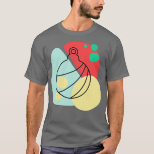 Abstracte versiering t-shirt