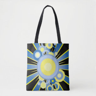 Abstracte versiering tote bag
