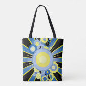 Abstracte versiering tote bag (Achterkant)