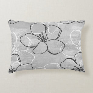 Abstracte versiering van de bloeiende appelboom.Na Accent Kussen