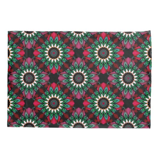 Abstracte versiering van de geometrische afdruk kussensloop (Achterkant)