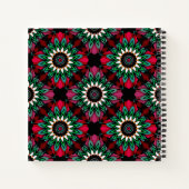 Abstracte versiering van de geometrische afdruk p notitieboek (Achterkant)