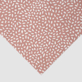 Abstracte verstrooide rijstsneeuw stippen in bruin tissuepapier (Detail)