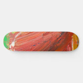 Abstracte Verticale Beweging in Rood Persoonlijk Skateboard (Horizontaal)