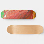 Abstracte Verticale Beweging in Rood Persoonlijk Skateboard (Horizontaal)