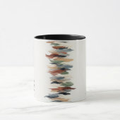 Abstracte Verticale Kwaststreek Mok –Kunst Koffiek (Midden)