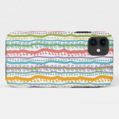 Abstracte verticale strepenpatroon Case-Mate iPhone case (Achterkant (horizontaal))