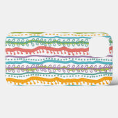 Abstracte verticale strepenpatroon Case-Mate iPhone case (Achterkant (horizontaal))