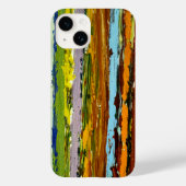 Abstracte verticale verfstreaks Case-Mate iPhone case (Achterkant)