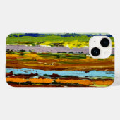 Abstracte verticale verfstreaks Case-Mate iPhone case (Achterkant (horizontaal))