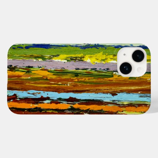 Abstracte verticale verfstreaks Case-Mate iPhone case (Achterkant (horizontaal))