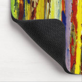 Abstracte verticale verfstreaks muismat (Hoek)