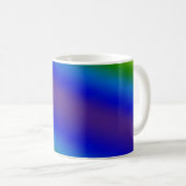 Abstracte vervaagde achtergrond van verloopnetwerk koffiemok (Voorkant rechts)