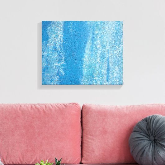 Abstracte vervagen textuur canvas afdruk (Insitu (Woonkamer))