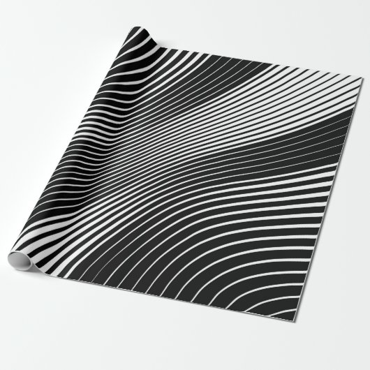 Abstracte vervormde Diagonaal Striped Achtergrond. Cadeaupapier (Uitgerold)