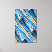 abstracte verweerde schuurplank canvas afdruk (Voorkant)