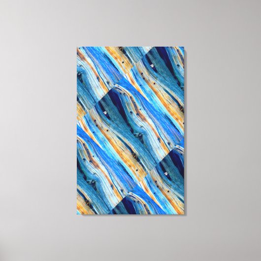 abstracte verweerde schuurplank canvas afdruk (Voorkant)