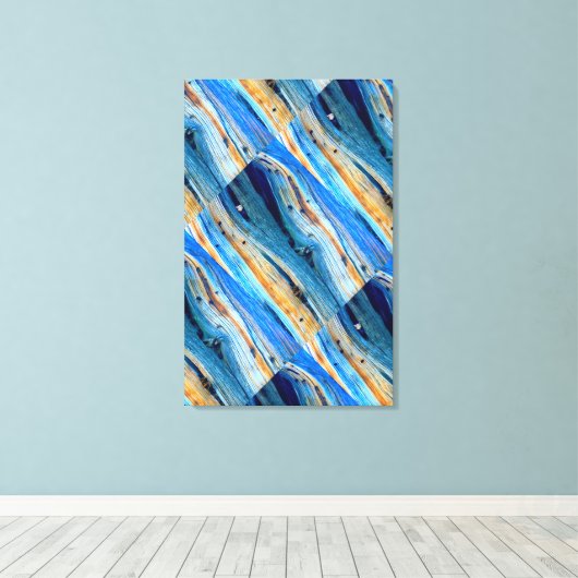 abstracte verweerde schuurplank canvas afdruk (Insitu (Houten vloer))