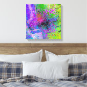 ABSTRACTE VERZAMELINGSPLATTER CANVAS AFDRUKKEN (Insitu (Slaapkamer))