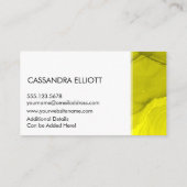 Abstracte vetgele alcoholinkt Vloeibare kunst Visitekaartje (Achterkant)