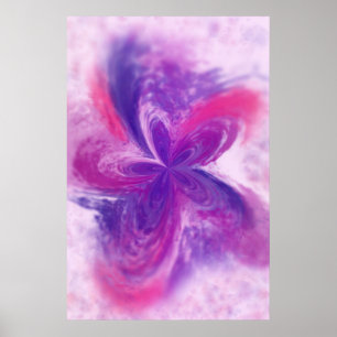 Abstracte vetzuren, geverfd, ventilatorvrije Water Poster