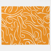 Abstracte Vibe Patroon Fleece Deken (Voorkant (Horizontaal))