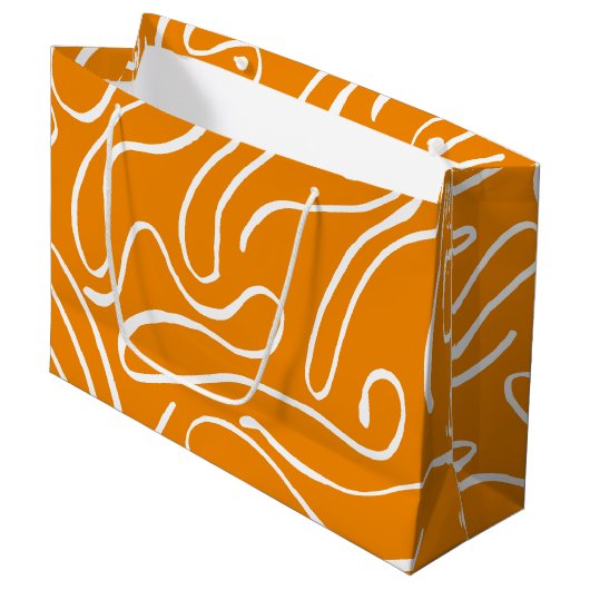 Abstracte Vibe Patroon Groot Cadeauzakje (Voorkant Gekanteld)