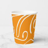 Abstracte Vibe Patroon Papieren Bekers (Achterkant)