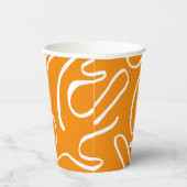 Abstracte Vibe Patroon Papieren Bekers (Rechts)