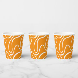 Abstracte Vibe Patroon Papieren Bekers