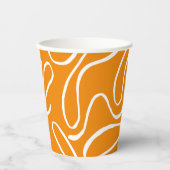 Abstracte Vibe Patroon Papieren Bekers (Voorkant)