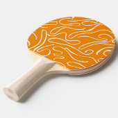 Abstracte Vibe Patroon Tafeltennisbatje (Voorkant Gekanteld)