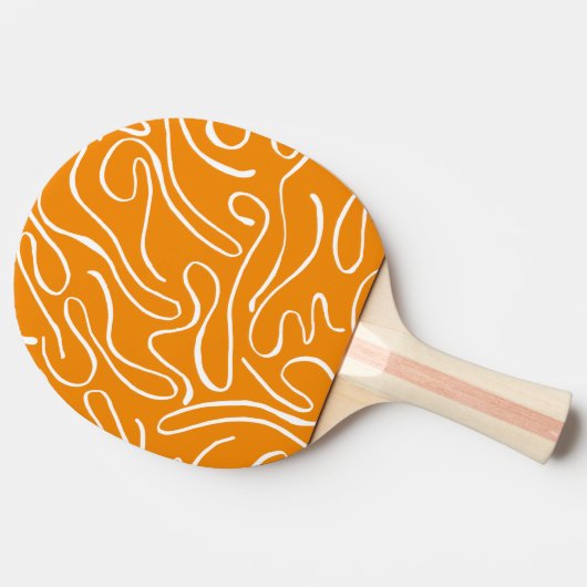 Abstracte Vibe Patroon Tafeltennisbatje (Zijkant)