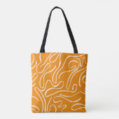 Abstracte Vibe Patroon Tote Bag (Achterkant)
