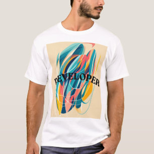 Abstracte vibe van de ontwikkelaar t-shirt